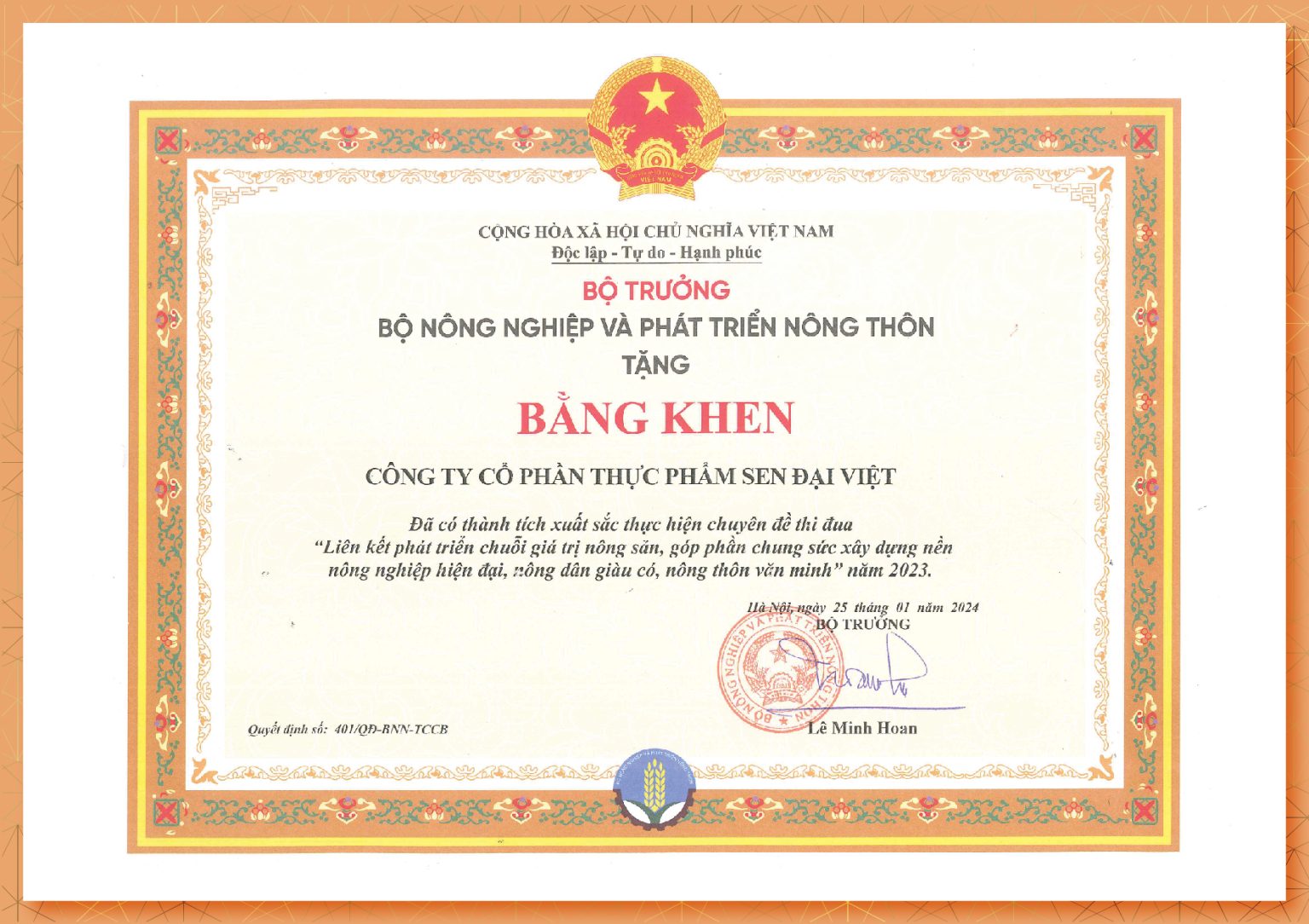 Khen thưởng