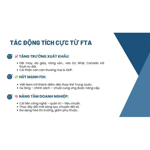 2. Tác Động Tích Cực Của FTA Đến Nền Kinh Tế Và Doanh Nghiệp Việt Nam