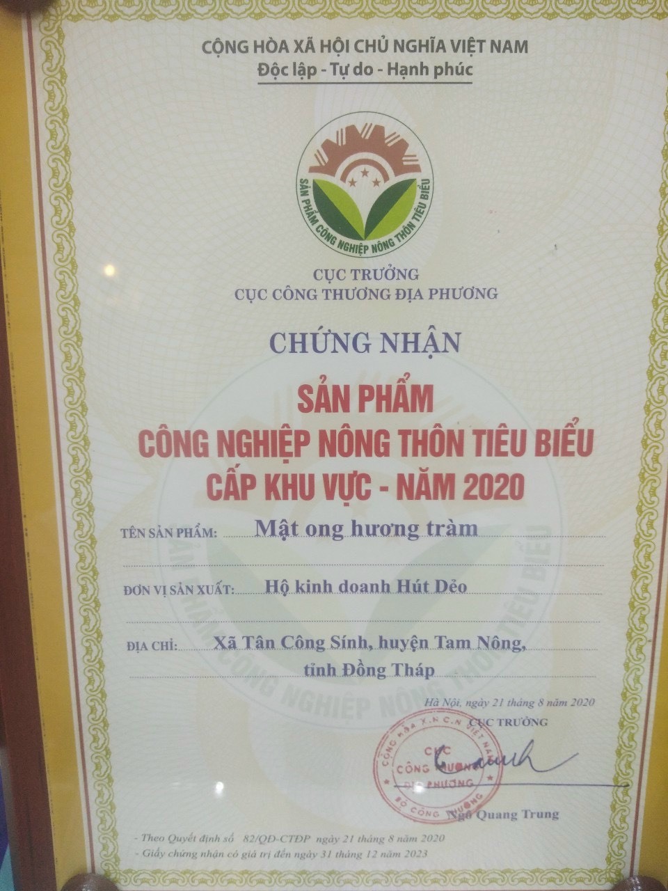 Chứng Nhận Sản Phẩm